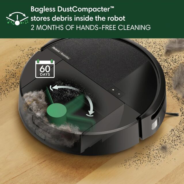 iRobot ROOMBA 205B Dust Compactor Combo Robot - Black