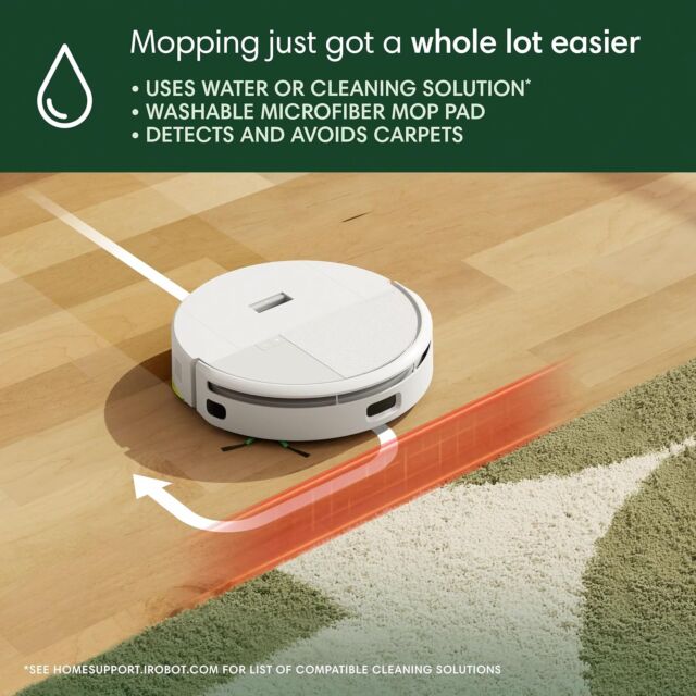 iRobot ROOMBA 205 Dust Compactor Combo Robot - White