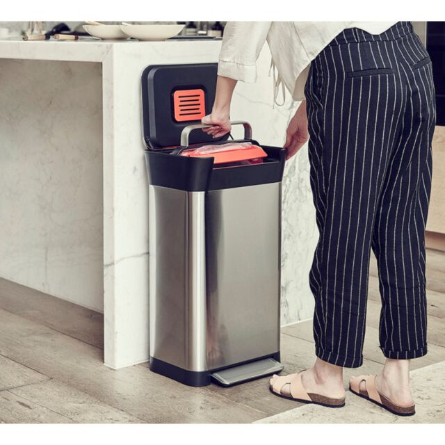 Joseph Joseph 30030 STAINLESS STEEL Titan 30L Stainless-steel Trash Compactor