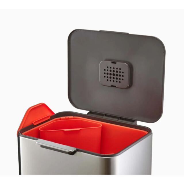 Joseph Joseph 30060 STAINLESS STEEL Totem Max 60L Stainless-steel Waste & Recycling Bin