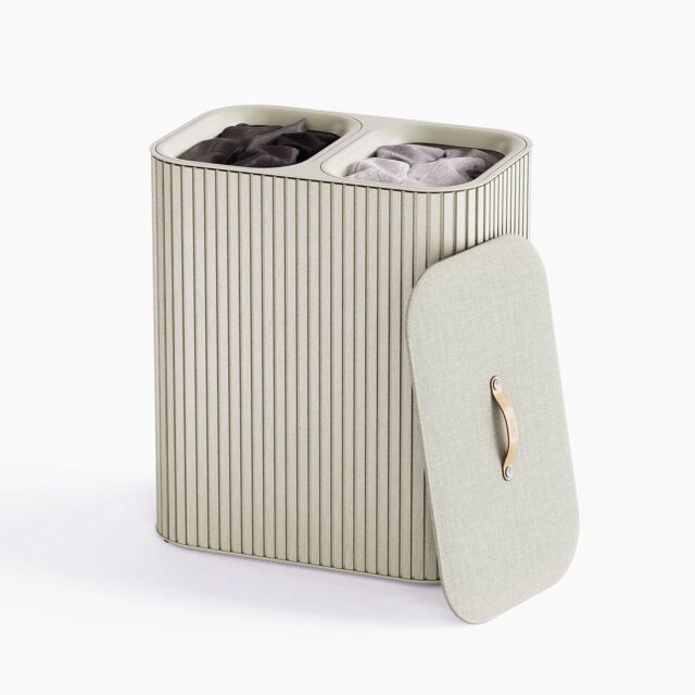 Joseph Joseph 5000006 Tota Luxe 90L Ecru Laundry Separation Basket