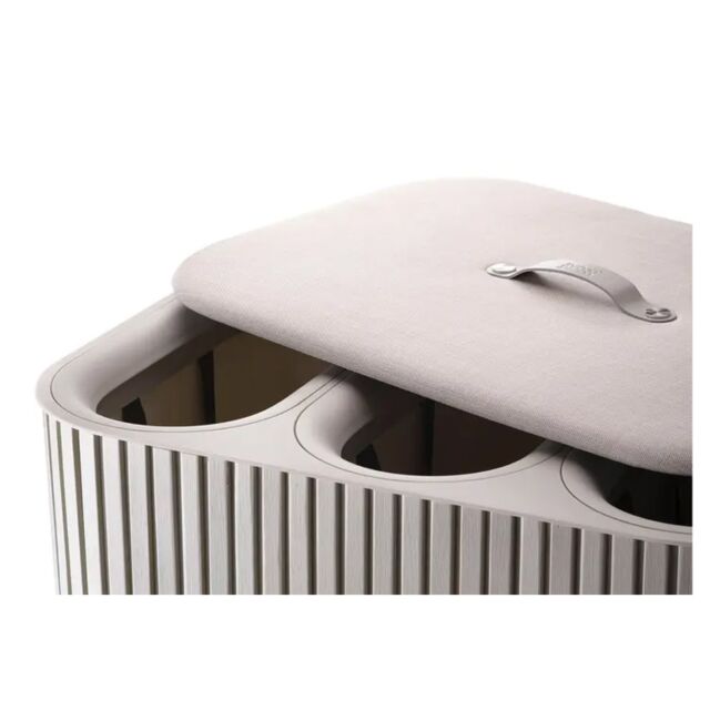 Joseph Joseph 5000008 Tota Trio Luxe 90L Ecru Laundry Separation Basket
