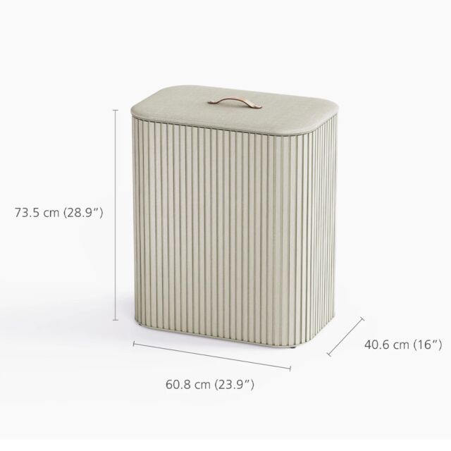 Joseph Joseph 5000008 Tota Trio Luxe 90L Ecru Laundry Separation Basket