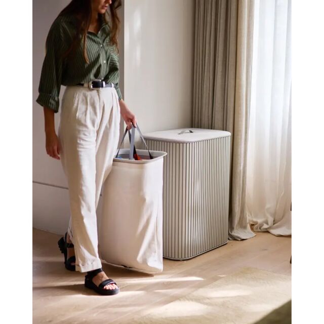 Joseph Joseph 5000008 Tota Trio Luxe 90L Ecru Laundry Separation Basket