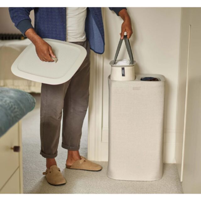 Joseph Joseph 50019 ECRU Tota 60L Ecru Laundry Separation Basket