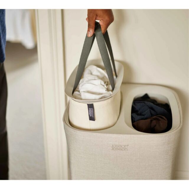 Joseph Joseph 50019 ECRU Tota 60L Ecru Laundry Separation Basket