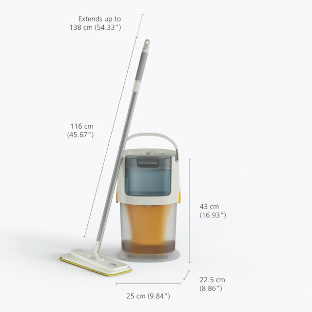Joseph Joseph 6500002 Ultraclean Microfibre Floor Mop Cleaning System