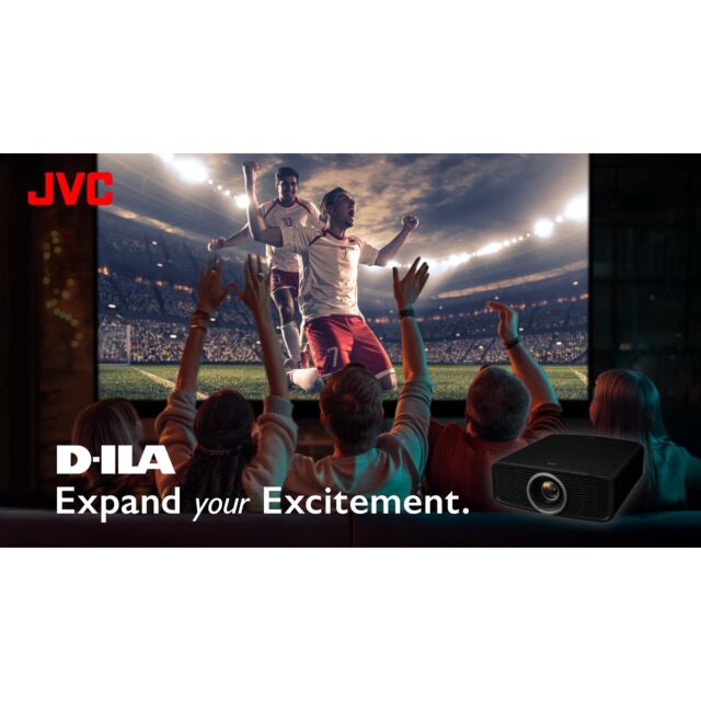 JVC DLA-NZ500BE 4K Ultra D-Ila Home Cinema Projector With New Blu-Escent Laser 2, Black