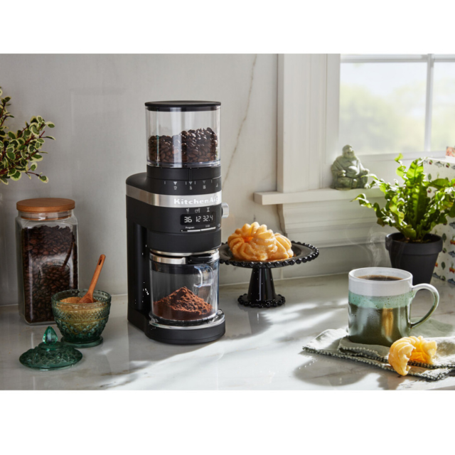 KitchenAid 5KCG8433BBM Artisan Coffee Grinder, Matte Black
