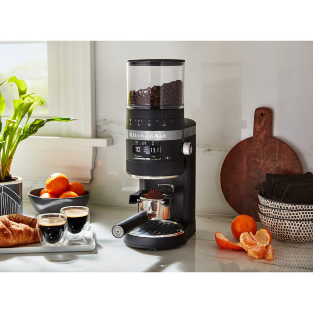 KitchenAid 5KCG8433BBM Artisan Coffee Grinder, Matte Black