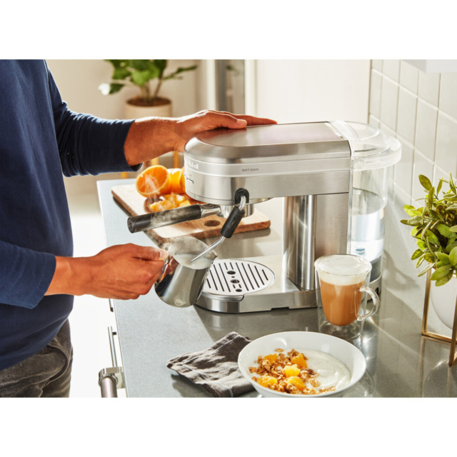 KitchenAid 5KES6503BSX Semi Auto Espresso Artisan Machine, Stainless Steel