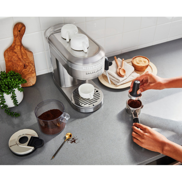 KitchenAid 5KES6503BSX Semi Auto Espresso Artisan Machine, Stainless Steel