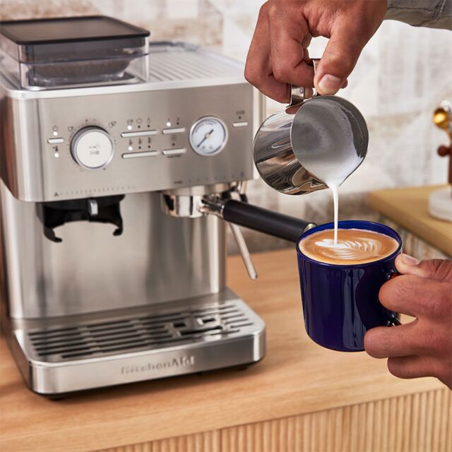 KitchenAid 5KES6551BSX Semi-Automatic Espresso Machine, Stainless Steel