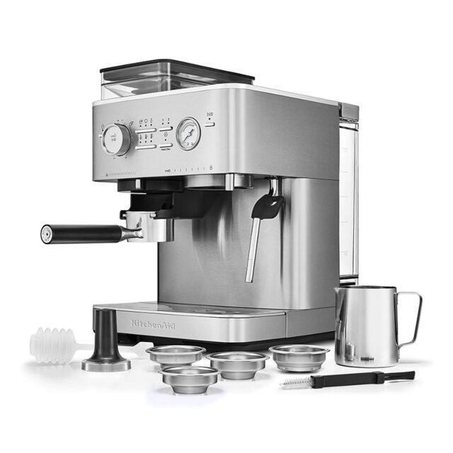 KitchenAid 5KES6551BSX Semi-Automatic Espresso Machine, Stainless Steel