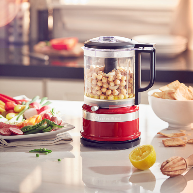 KitchenAid 5KFC0516BER 1.19L Mini Food Chopper, Empire Red