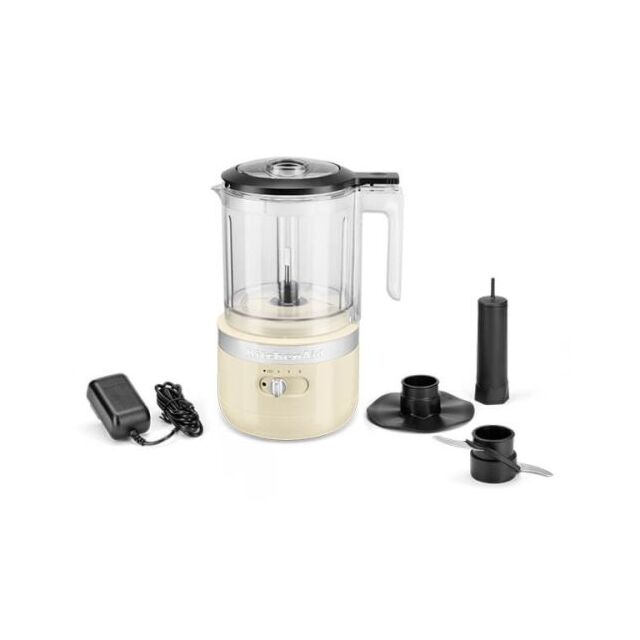 KitchenAid 5KFCB519BAC 1.19L Cordless Food Chopper, Almond Cream
