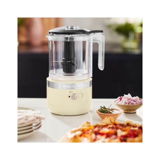 KitchenAid 5KFCB519BAC 1.19L Cordless Food Chopper, Almond Cream