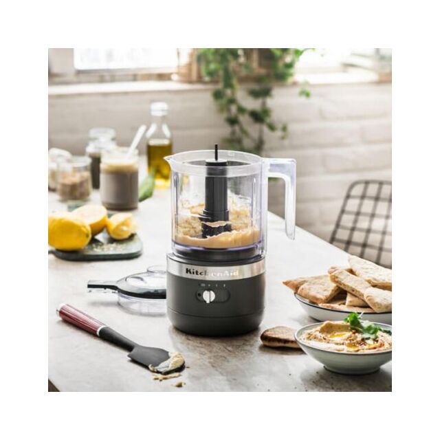 KitchenAid 5KFCB519BDG 1.19L Cordless Food Chopper, Charcoal Grey