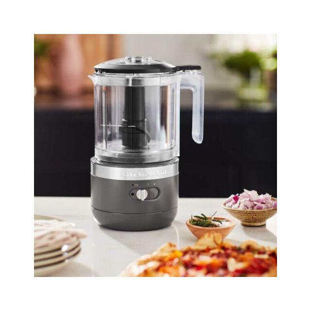 KitchenAid 5KFCB519BDG 1.19L Cordless Food Chopper, Charcoal Grey