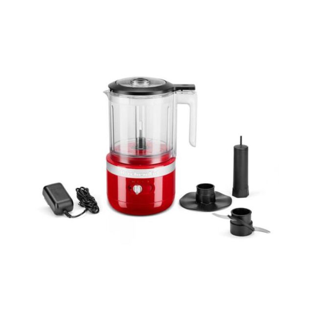 KitchenAid 5KFCB519BER 1.19L Cordless Food Chopper, Empire Red