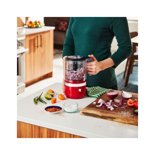 KitchenAid 5KFCB519BER 1.19L Cordless Food Chopper, Empire Red