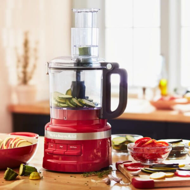KitchenAid 5KFP0719BER 1.7L Food Processor, Empire Red