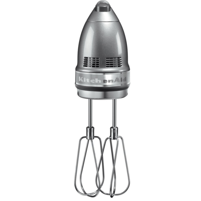 KitchenAid 5KHM9212BCU 9 Speed Hand Mixer, Contour Silver
