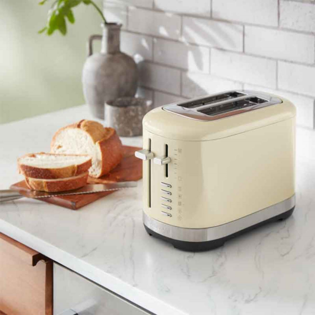 KitchenAid 5KMT2109BAC Manual Control 2 Slot Toaster – Almond Cream