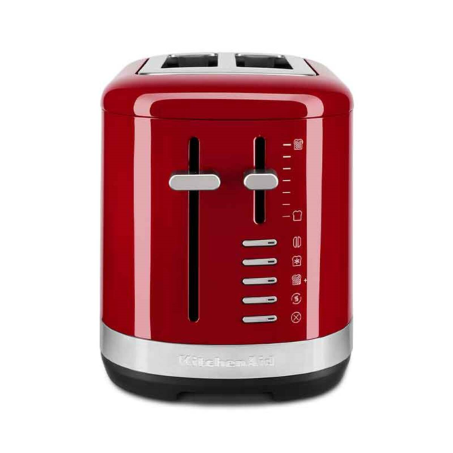 KitchenAid 5KMT2109BER Manual Control 2 Slot Toaster, Empire Red