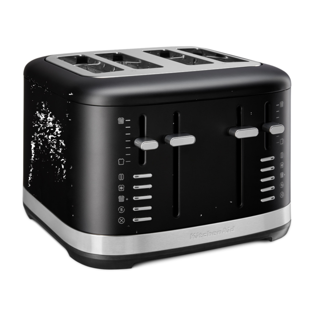 KitchenAid 5KMT4109BBM Manual Control 4 Slot Toaster, Matt Black