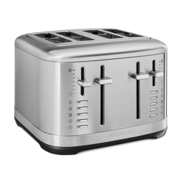 KitchenAid 5KMT4109BSX Manual Control 4 Slot Toaster, Stainless Steel