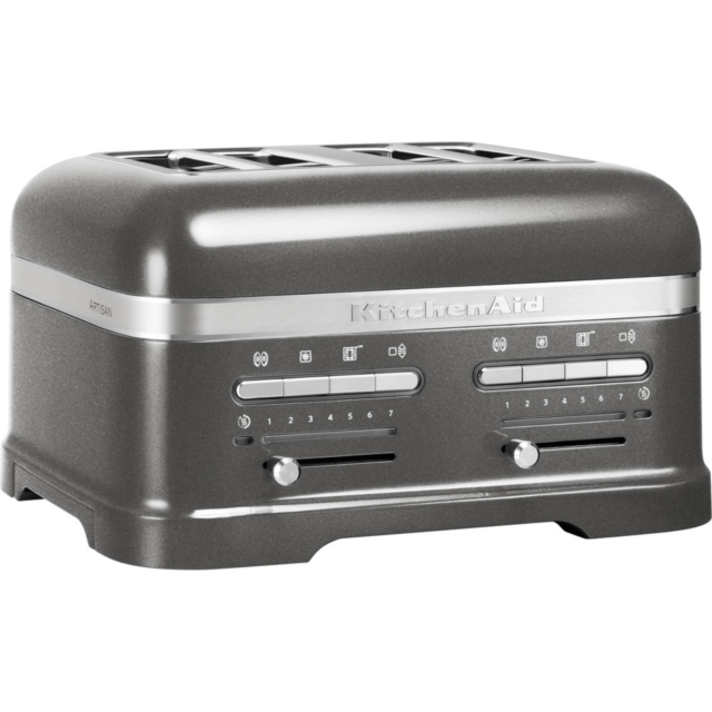 KitchenAid 5KMT4205BMS Artisan 4-Slot Toaster, Medallion Silver