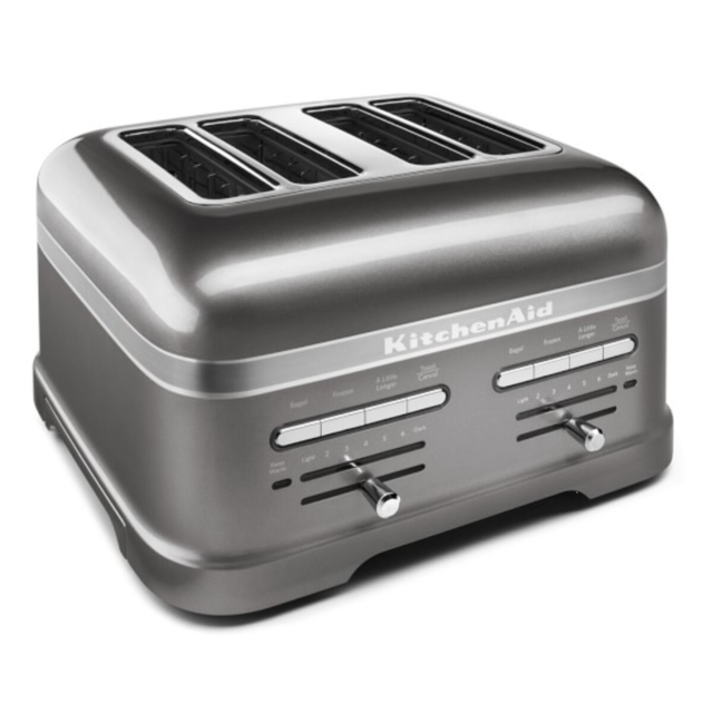 KitchenAid 5KMT4205BMS Artisan 4-Slot Toaster, Medallion Silver