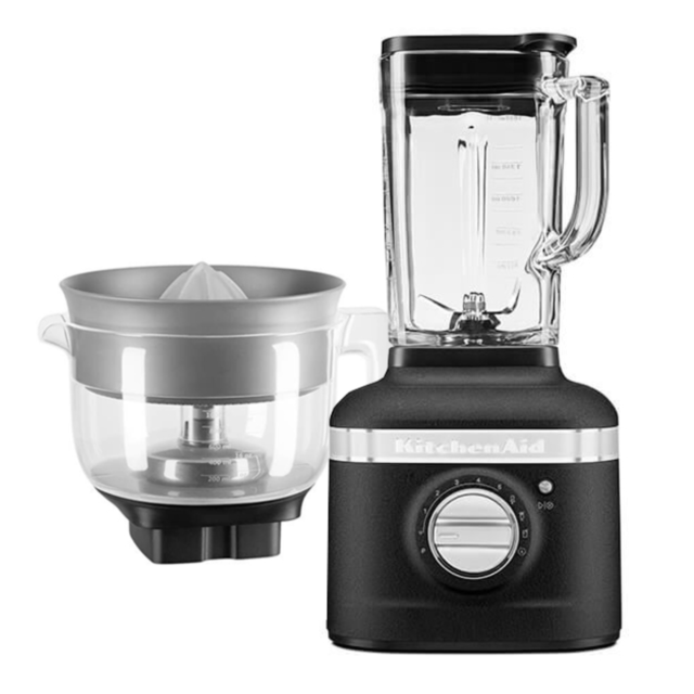 KitchenAid 5KSB4054BBK ARTISAN K400 Blender with Citrus Press, Cast Iron Black