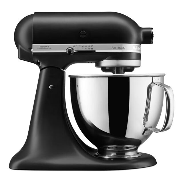 KitchenAid 5KSM125BBM Mixer Tilt-Head 4.8L - Artisan - Matte Black