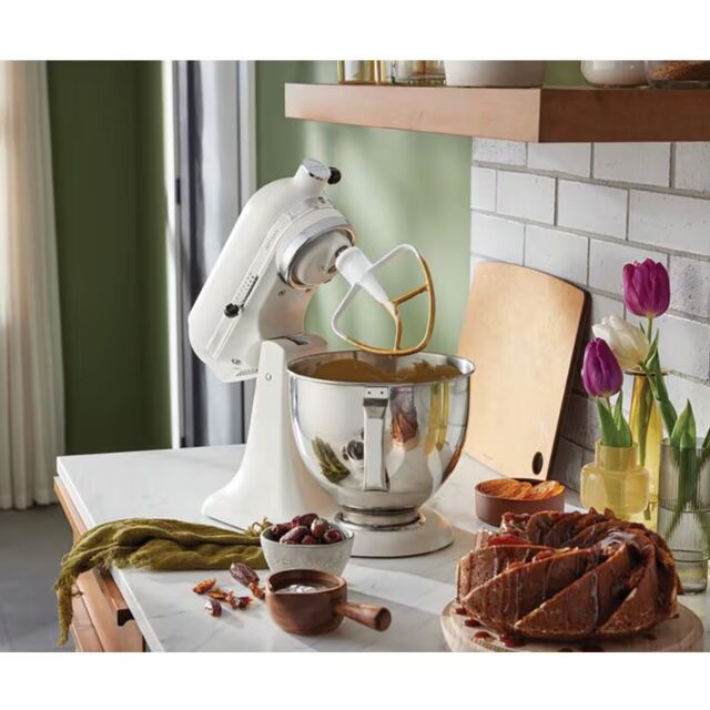 KitchenAid 5KSM125BPL Mixer Tilt-Head 4.8L - Artisan - Porcelain White