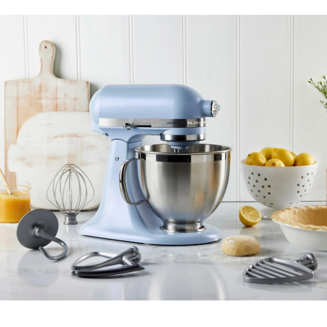 KitchenAid 5KSM195PSBOA ARTISAN 4.7L Tilt-head Stand Mixer - Blue Salt