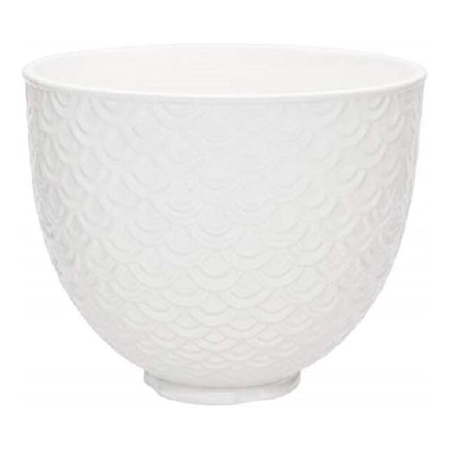 KitchenAid 5KSM2CB5TWM 4.8 L Mermaid Lace White Ceramic Bowl Optional