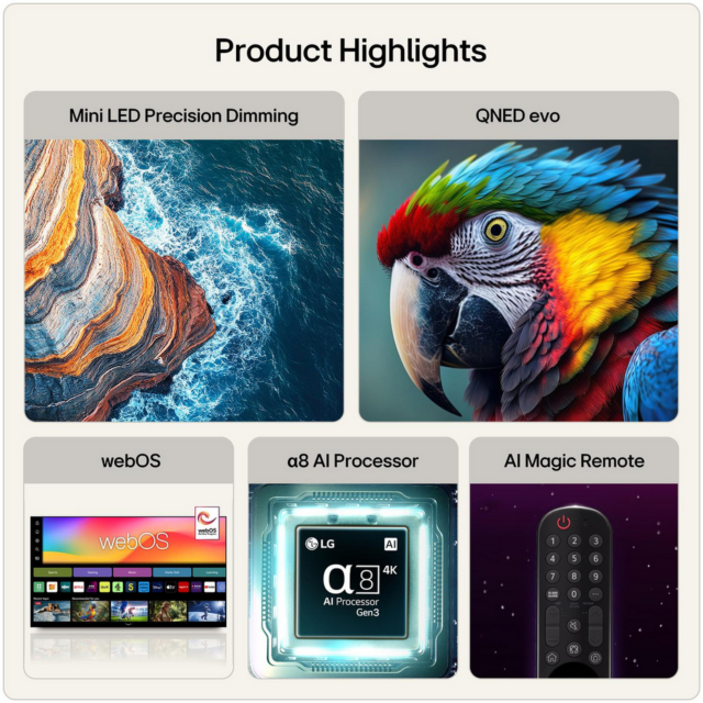 LG 50QNED87B6A.AEK 50inch 4K QNED evo Smart TV