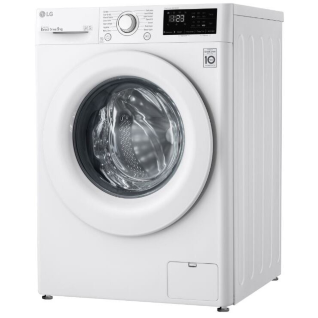 LG F4V309WNW 9kg 1400 Spin Washing Machine, White
