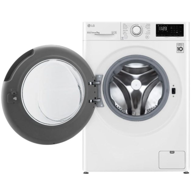 LG F4V309WNW 9kg 1400 Spin Washing Machine, White