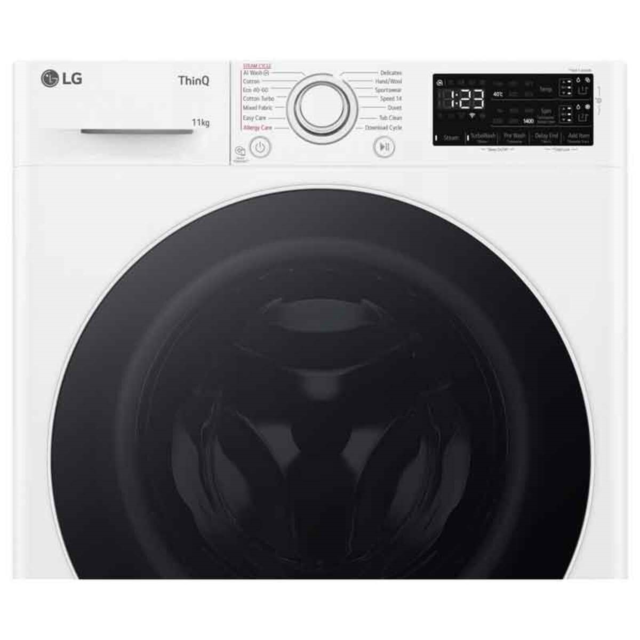LG F4Y510WBLN1 A Rated 10kg 1400 RPM Washing Machine, White