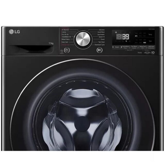 LG F4Y711NCTN1 Series 4 11kg Pro AI Direct Drive Washing Machine - Onyx Black