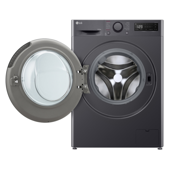 LG FWY606GBLN1 D Rated 10kg / 6kg, 1400 Spin Washer Dryer, Slate