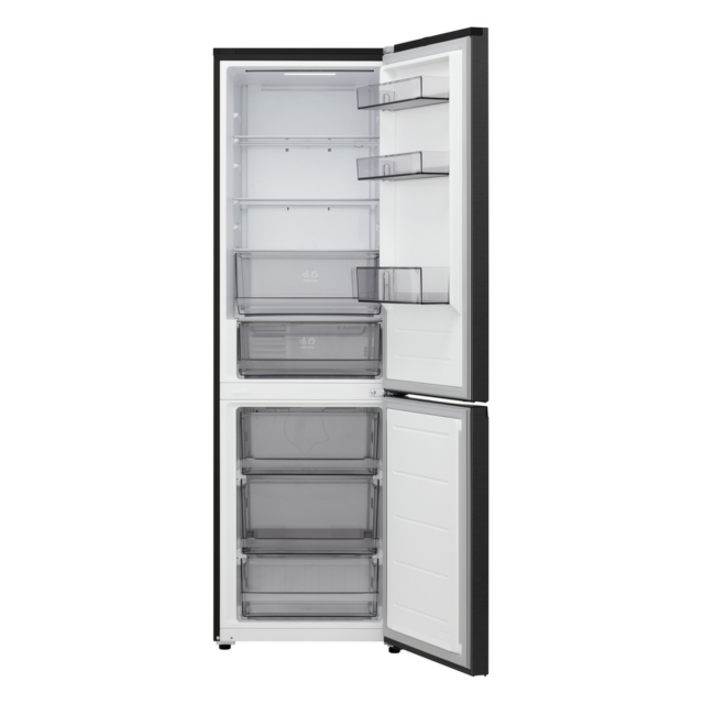 LG GBBSJ10EEP 60/40 No Frost Fridge Freezer Black