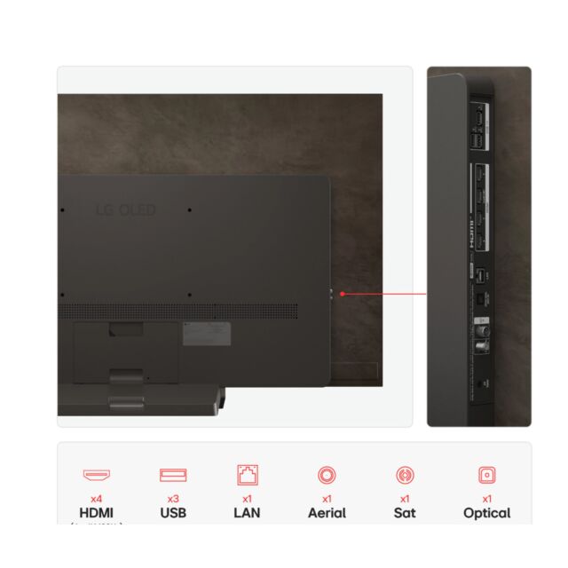LG OLED48C56LB.AEK 48inch OLED evo AI C5 4K Smart TV 2025