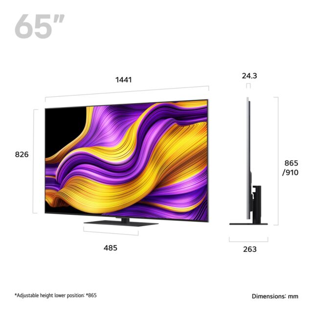 LG OLED65G56LS.AEK OLED evo AI G5 65inch 4K Smart TV