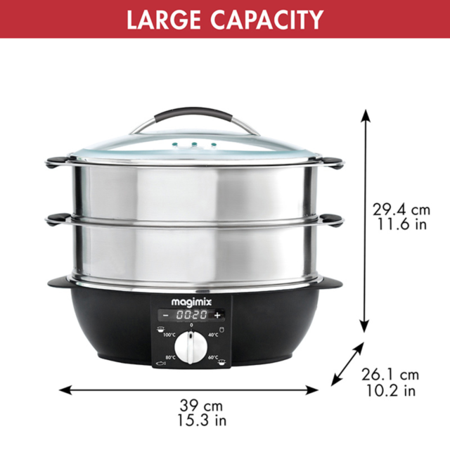 Magimix 11581 Multifunction Steamer, 4 pre-set programs, S STEEL