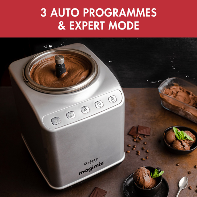 Magimix 11680 GELATO Expert Ice Cream Maker in Satin
