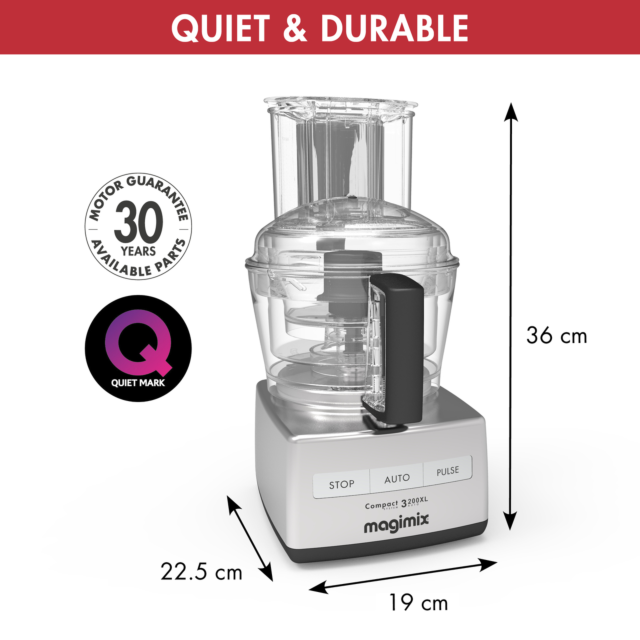 Magimix 18371 SATIN 3200XL BlenderMix Food Processor, Satin